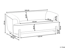 Sale Sofa dla 2 osób ALNOR Szenil Burgundowy Sofy Tapicerowane|Sofy Dwuosobowe