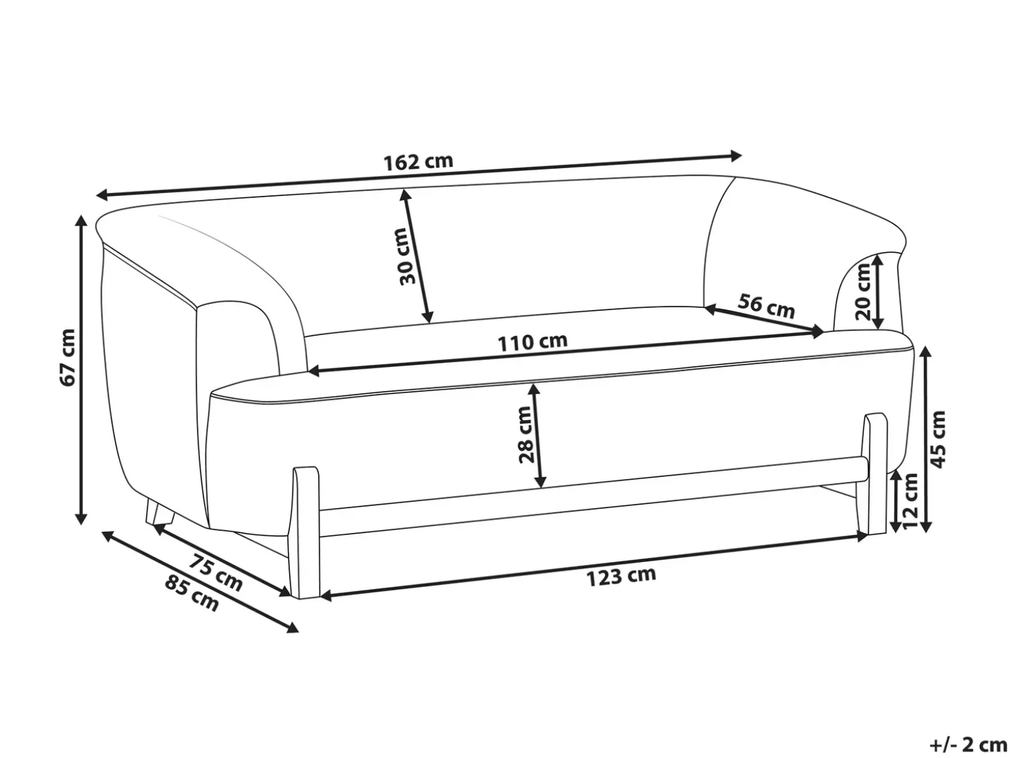 Sale Sofa dla 2 osób ALNOR Szenil Burgundowy Sofy Tapicerowane|Sofy Dwuosobowe