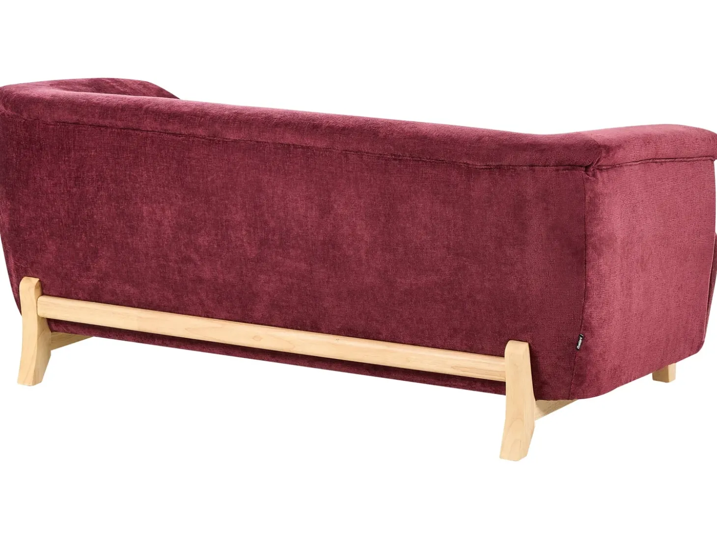 Sale Sofa dla 2 osób ALNOR Szenil Burgundowy Sofy Tapicerowane|Sofy Dwuosobowe