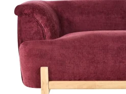 Online Sofa dla 3 osób ALNOR Szenil Burgundowy Sofy Tapicerowane|Kolekcje Sof
