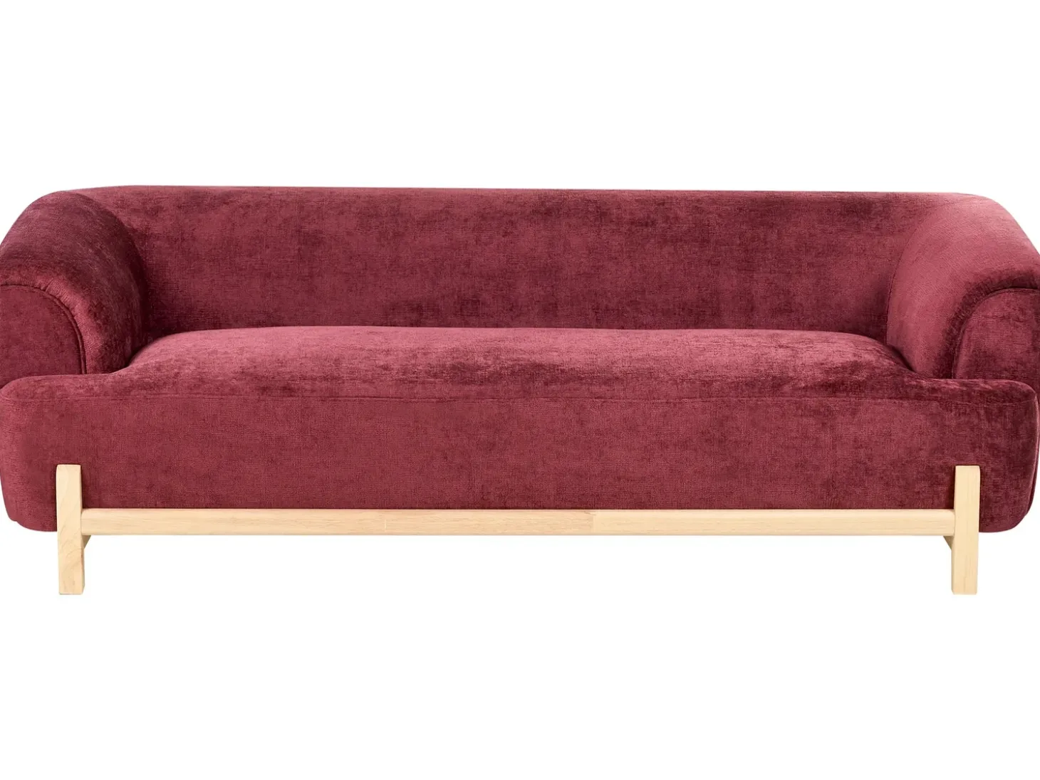 Online Sofa dla 3 osób ALNOR Szenil Burgundowy Sofy Tapicerowane|Kolekcje Sof