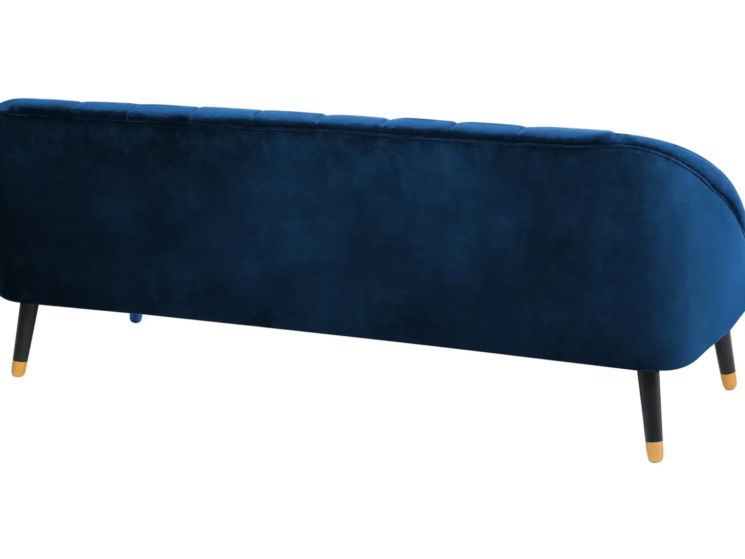 Sale Sofa dla 3 osób ALSVAG Welur Granatowy Sofy Tapicerowane|Wszystkie Sofy