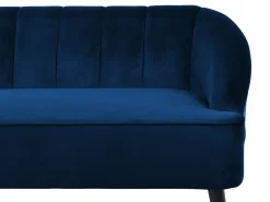 Sale Sofa dla 3 osób ALSVAG Welur Granatowy Sofy Tapicerowane|Wszystkie Sofy