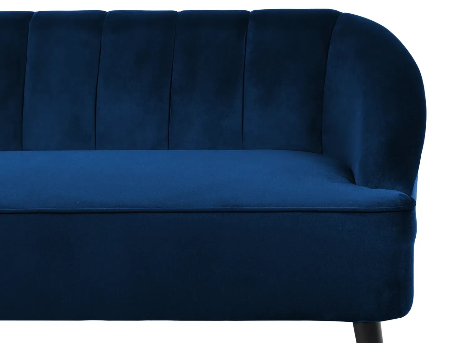 Sale Sofa dla 3 osób ALSVAG Welur Granatowy Sofy Tapicerowane|Wszystkie Sofy