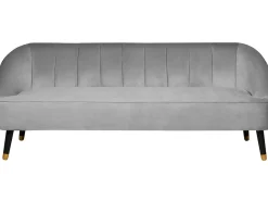 Clearance Sofa dla 3 osób ALSVAG Welur Jasnoszary Sofy Tapicerowane|Wszystkie Sofy