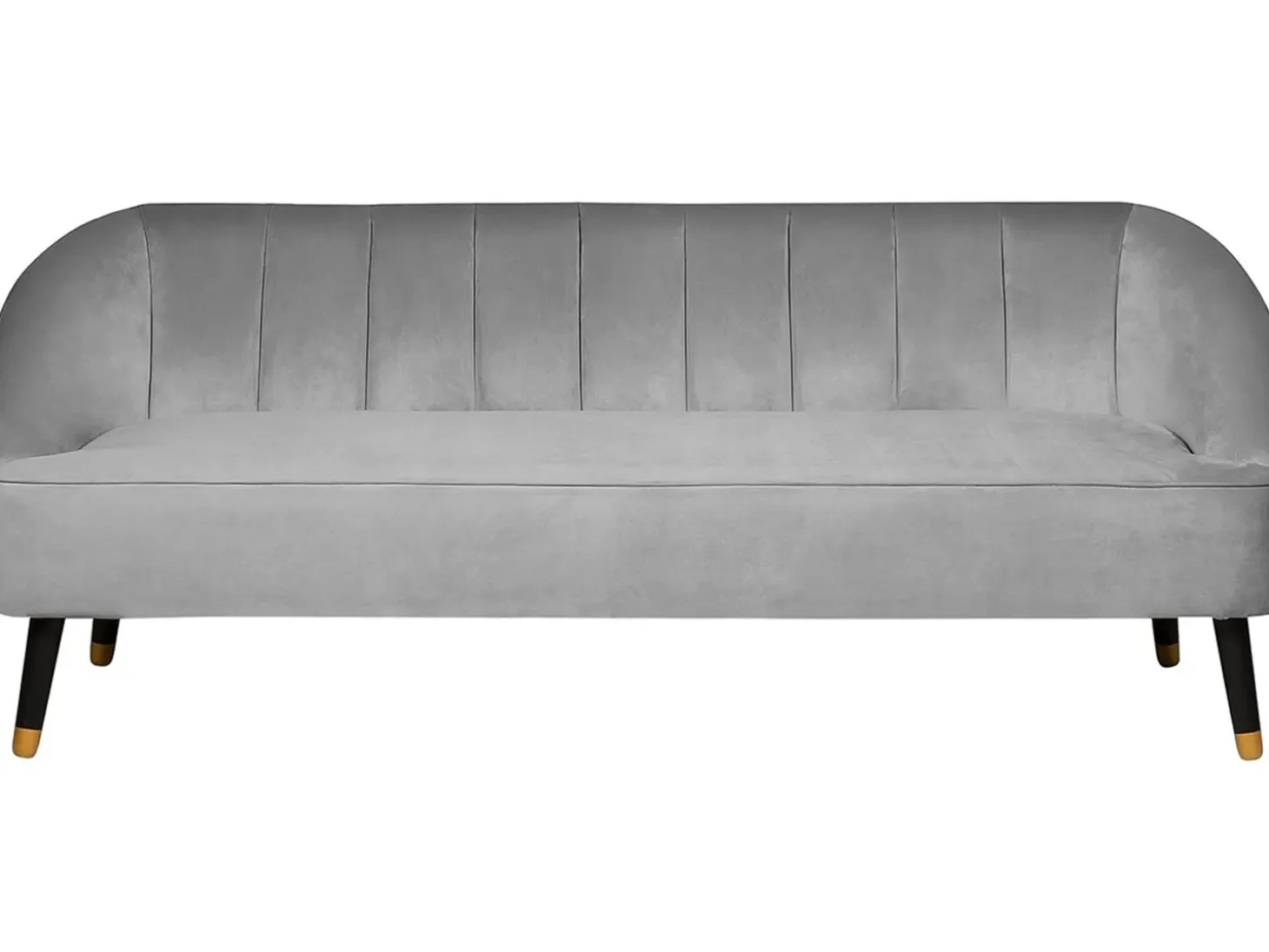 Clearance Sofa dla 3 osób ALSVAG Welur Jasnoszary Sofy Tapicerowane|Wszystkie Sofy