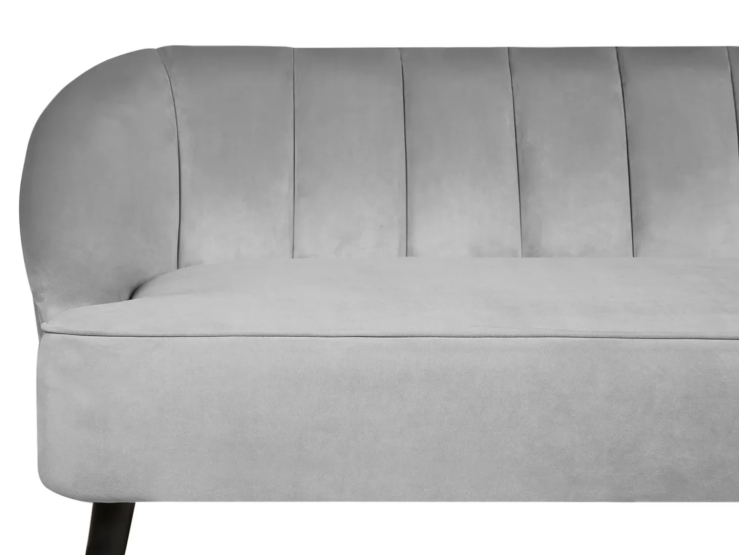 Clearance Sofa dla 3 osób ALSVAG Welur Jasnoszary Sofy Tapicerowane|Wszystkie Sofy