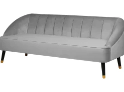 Clearance Sofa dla 3 osób ALSVAG Welur Jasnoszary Sofy Tapicerowane|Wszystkie Sofy