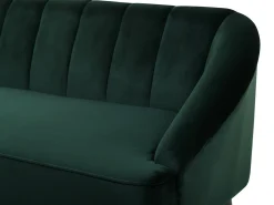 Sofa dla 3 osób ALSVAG Welur Szmaragdowy Sofy Tapicerowane|Wszystkie Sofy