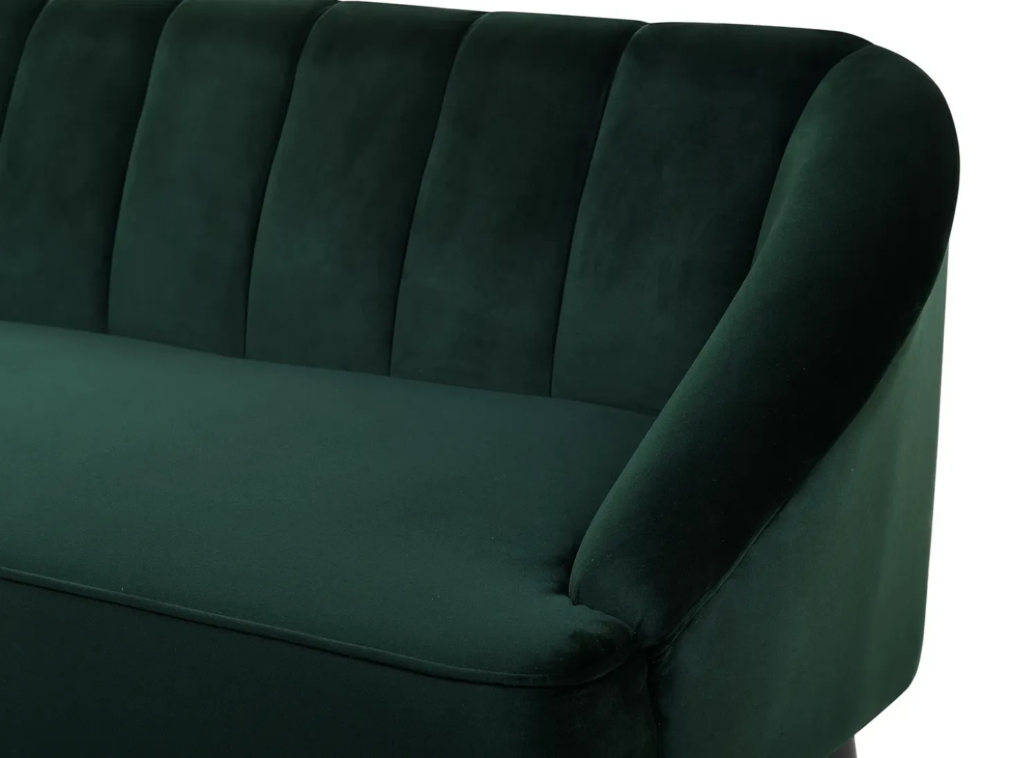 Sofa dla 3 osób ALSVAG Welur Szmaragdowy Sofy Tapicerowane|Wszystkie Sofy