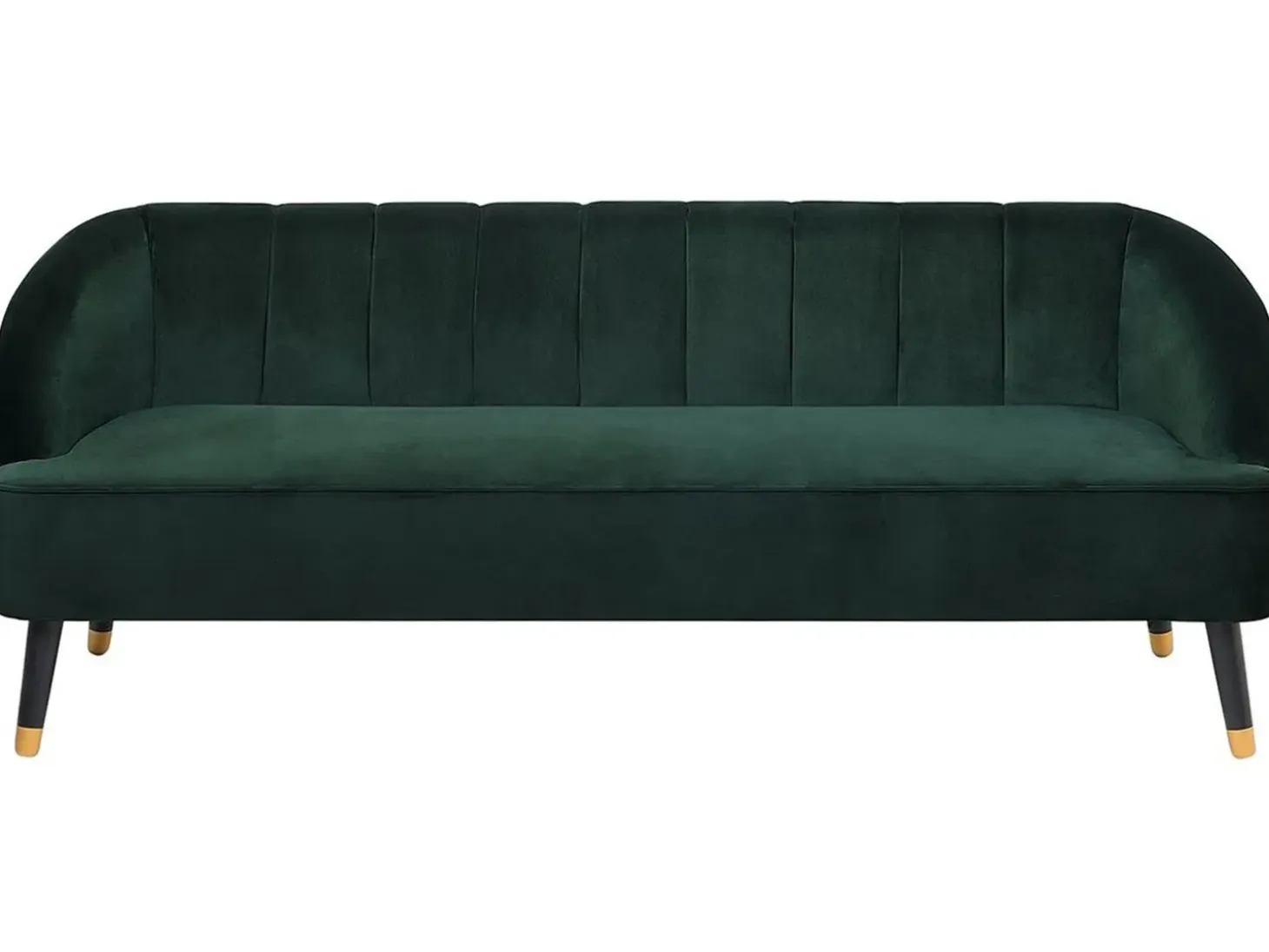 Sofa dla 3 osób ALSVAG Welur Szmaragdowy Sofy Tapicerowane|Wszystkie Sofy
