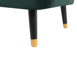 Sofa dla 3 osób ALSVAG Welur Szmaragdowy Sofy Tapicerowane|Wszystkie Sofy