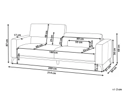 Discount Sofa dla 3 osób ANGE Burgundowy Sofy Tapicerowane|Wszystkie Sofy