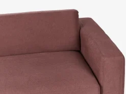 Discount Sofa dla 3 osób ANGE Burgundowy Sofy Tapicerowane|Wszystkie Sofy