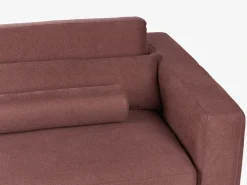 Discount Sofa dla 3 osób ANGE Burgundowy Sofy Tapicerowane|Wszystkie Sofy