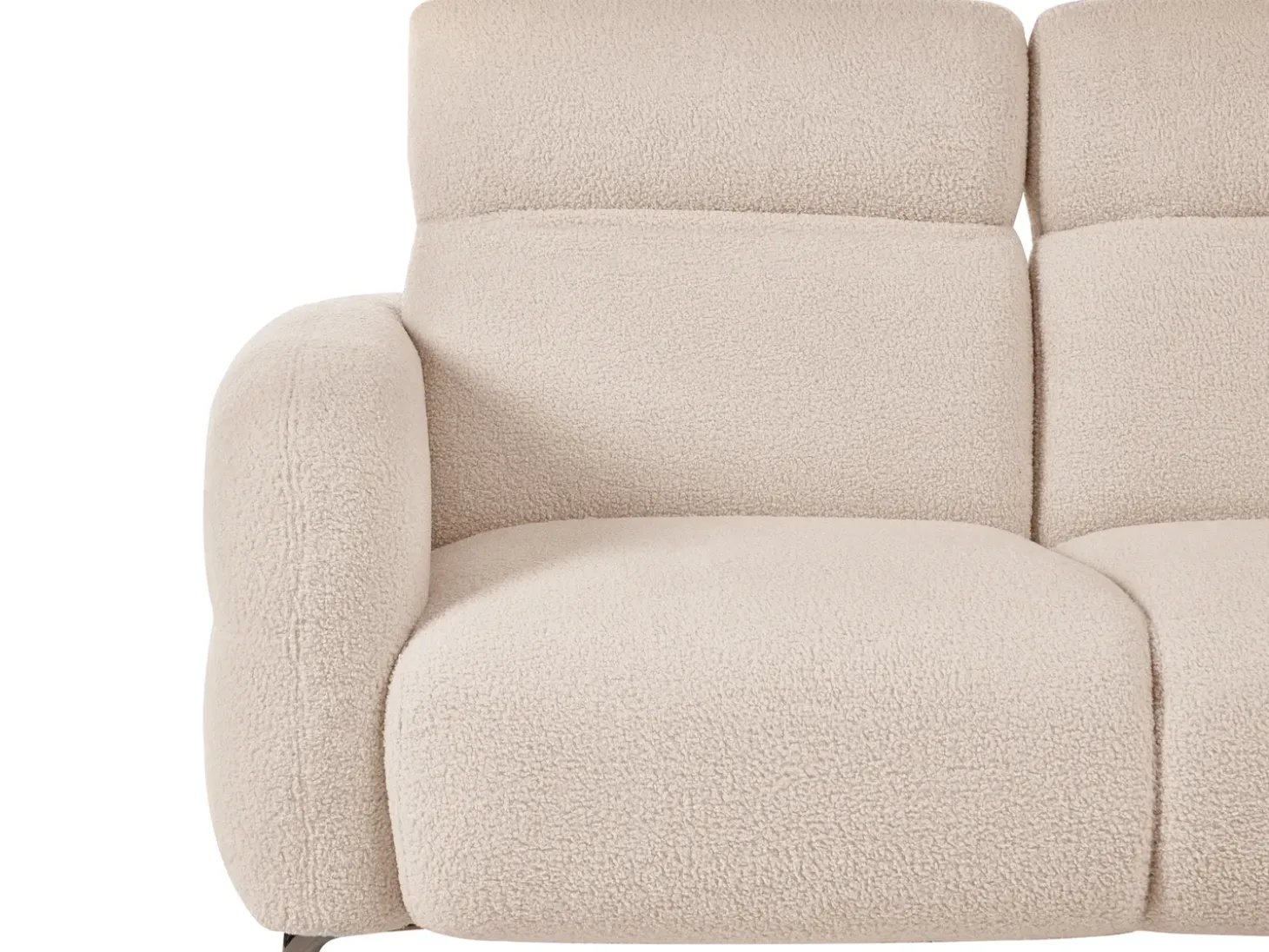 Outlet Sofa dla 2 osób ARTUNA Boucle Beżowy Sofy Tapicerowane|Sofy Dwuosobowe