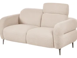 Outlet Sofa dla 2 osób ARTUNA Boucle Beżowy Sofy Tapicerowane|Sofy Dwuosobowe