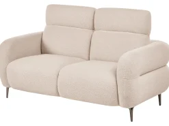 Outlet Sofa dla 2 osób ARTUNA Boucle Beżowy Sofy Tapicerowane|Sofy Dwuosobowe