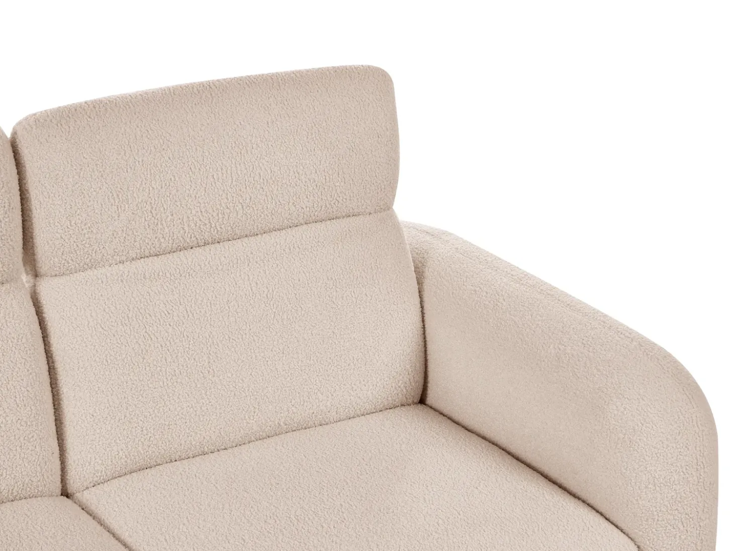 Outlet Sofa dla 2 osób ARTUNA Boucle Beżowy Sofy Tapicerowane|Sofy Dwuosobowe