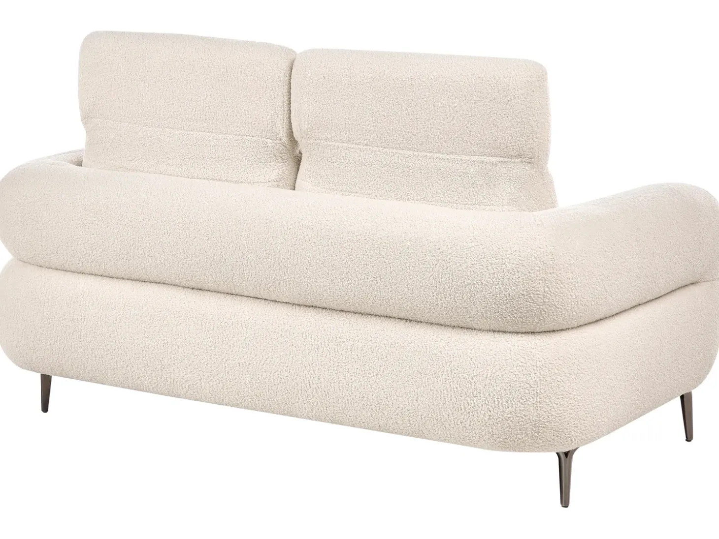 New Sofa dla 2 osób ARTUNA Boucle Złamana biel Sofy Tapicerowane|Sofy Dwuosobowe