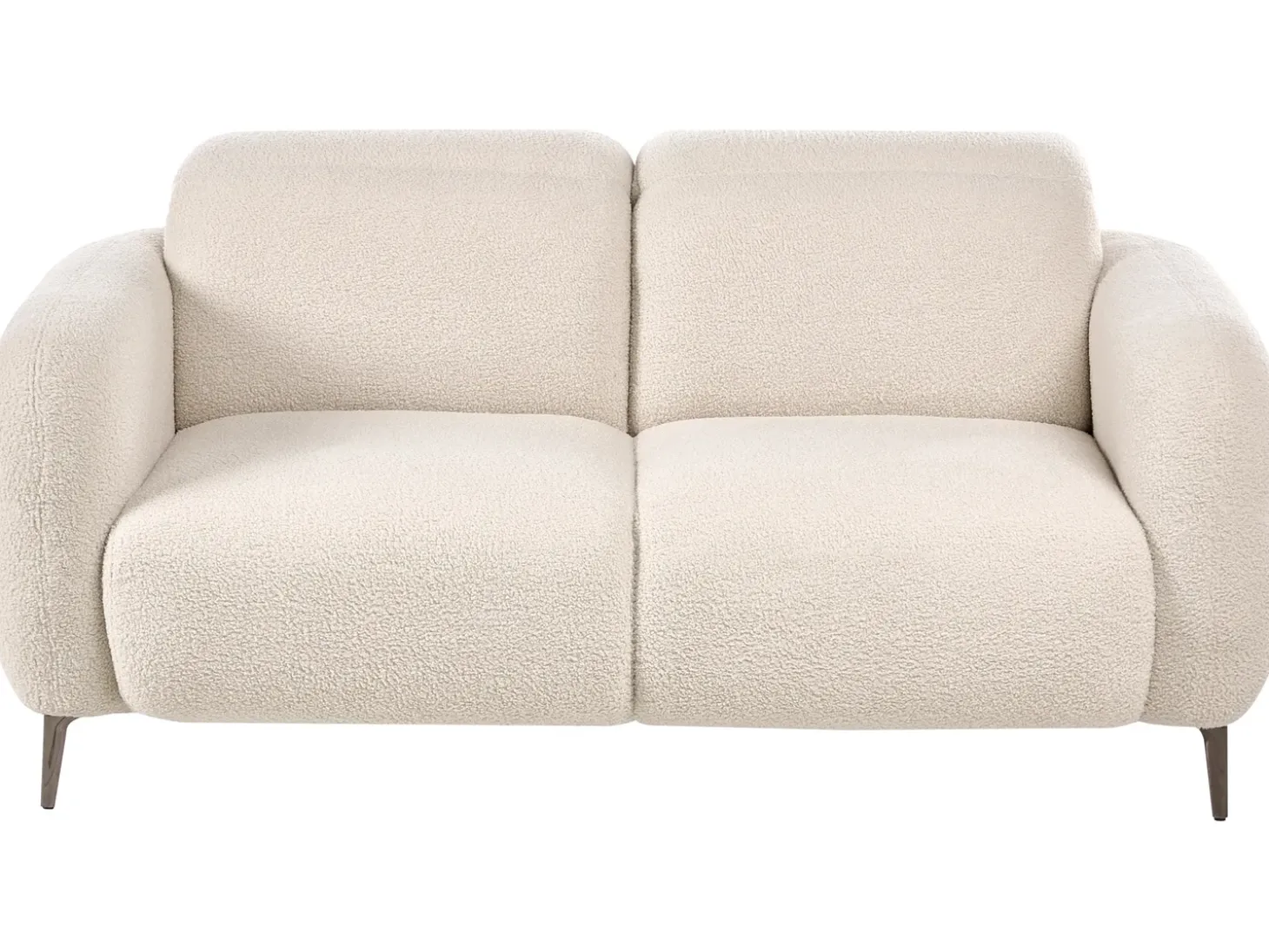 New Sofa dla 2 osób ARTUNA Boucle Złamana biel Sofy Tapicerowane|Sofy Dwuosobowe
