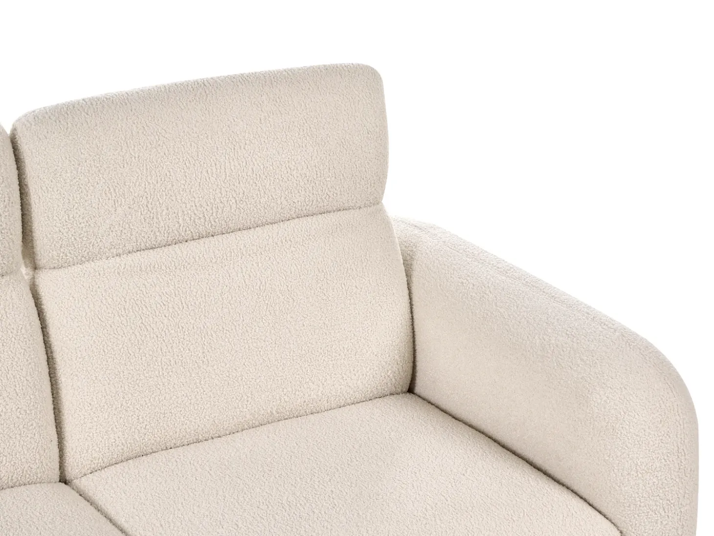 New Sofa dla 2 osób ARTUNA Boucle Złamana biel Sofy Tapicerowane|Sofy Dwuosobowe