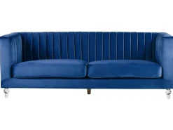 Hot Sofa dla 3 osób ARVIKA Welur Granatowy Sofy Tapicerowane|Wszystkie Sofy