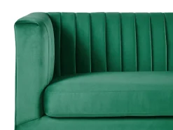 Clearance Sofa dla 3 osób ARVIKA Welur Zielony Sofy Tapicerowane|Wszystkie Sofy
