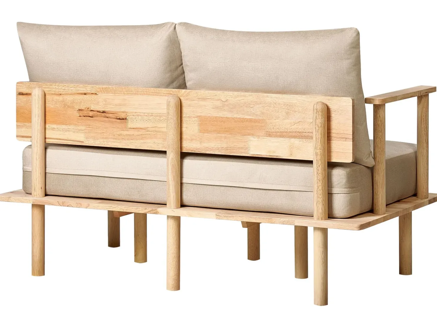 Best Sofa dla 2 osób ASKER Piaskowy Sofy Tapicerowane|Sofy Dwuosobowe