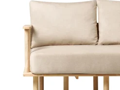 Best Sofa dla 2 osób ASKER Piaskowy Sofy Tapicerowane|Sofy Dwuosobowe