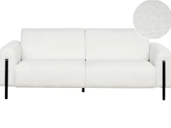 Sofa dla 3 osób ASKIM Boucle Biały Sofy Tapicerowane|Kolekcje Sof