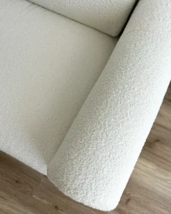 Sofa dla 3 osób ASKIM Boucle Biały Sofy Tapicerowane|Kolekcje Sof