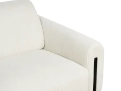 Discount Sofa dla 3 osób ASKIM Sztruks Złamana biel Sofy Tapicerowane|Kolekcje Sof