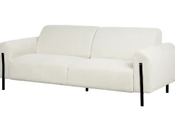 Discount Sofa dla 3 osób ASKIM Sztruks Złamana biel Sofy Tapicerowane|Kolekcje Sof