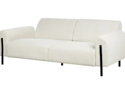 Discount Sofa dla 3 osób ASKIM Sztruks Złamana biel Sofy Tapicerowane|Kolekcje Sof