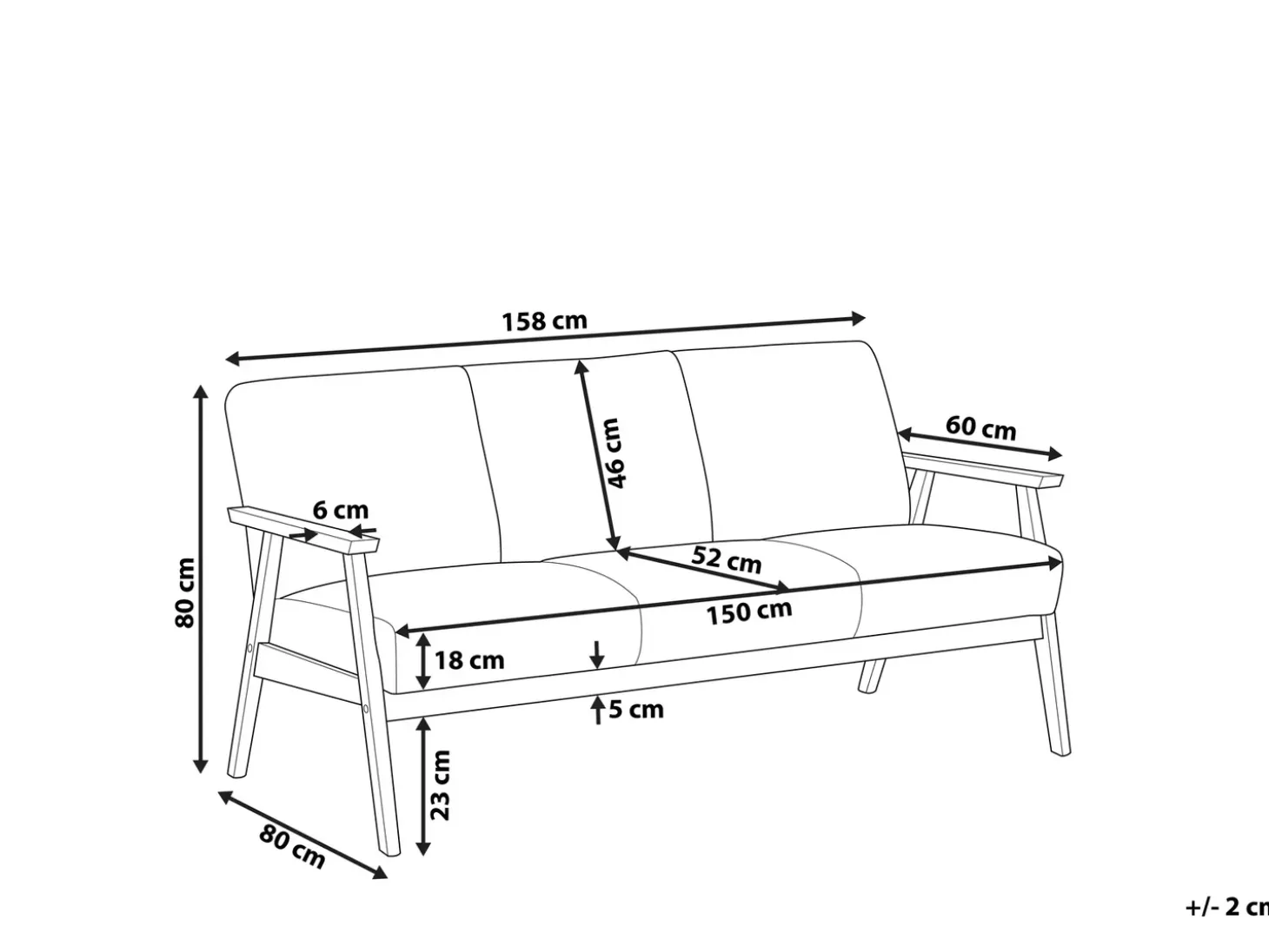 Sale Sofa dla 3 osób ASNES Sofy Tapicerowane|Kolekcje Sof