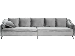 Discount Sofa dla 4 osób AURE Welur Jasno Sofy Tapicerowane|Wszystkie Sofy