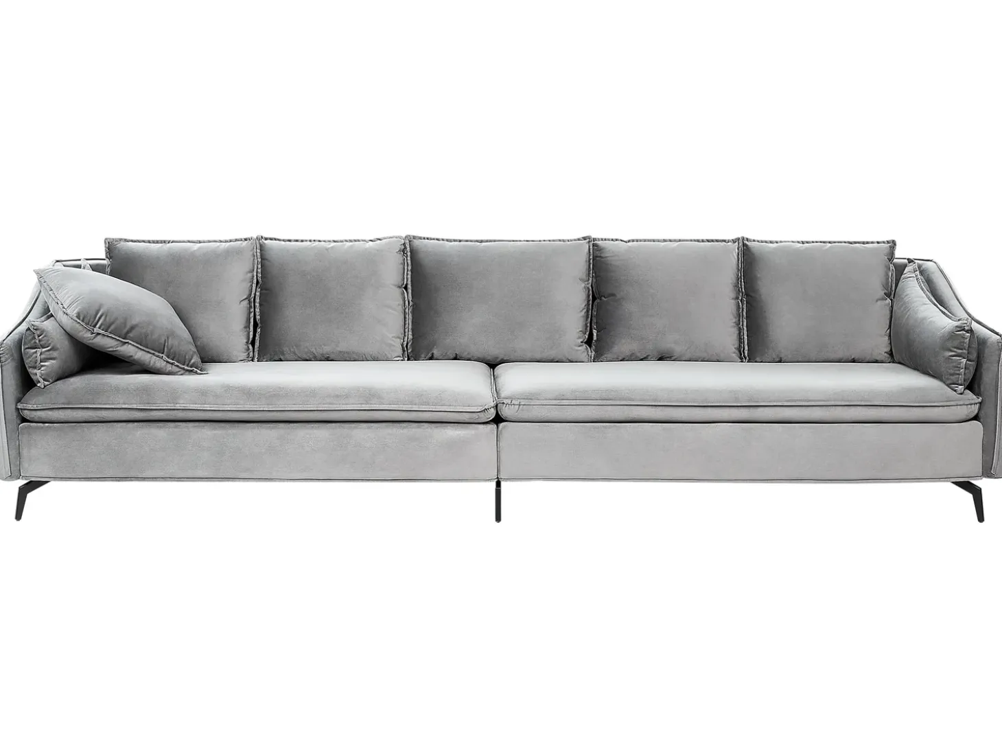 Discount Sofa dla 4 osób AURE Welur Jasno Sofy Tapicerowane|Wszystkie Sofy