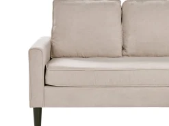 Discount Sofa dla 3 osób AVESTA Beżowy z otomaną Sofy Tapicerowane|Wszystkie Sofy