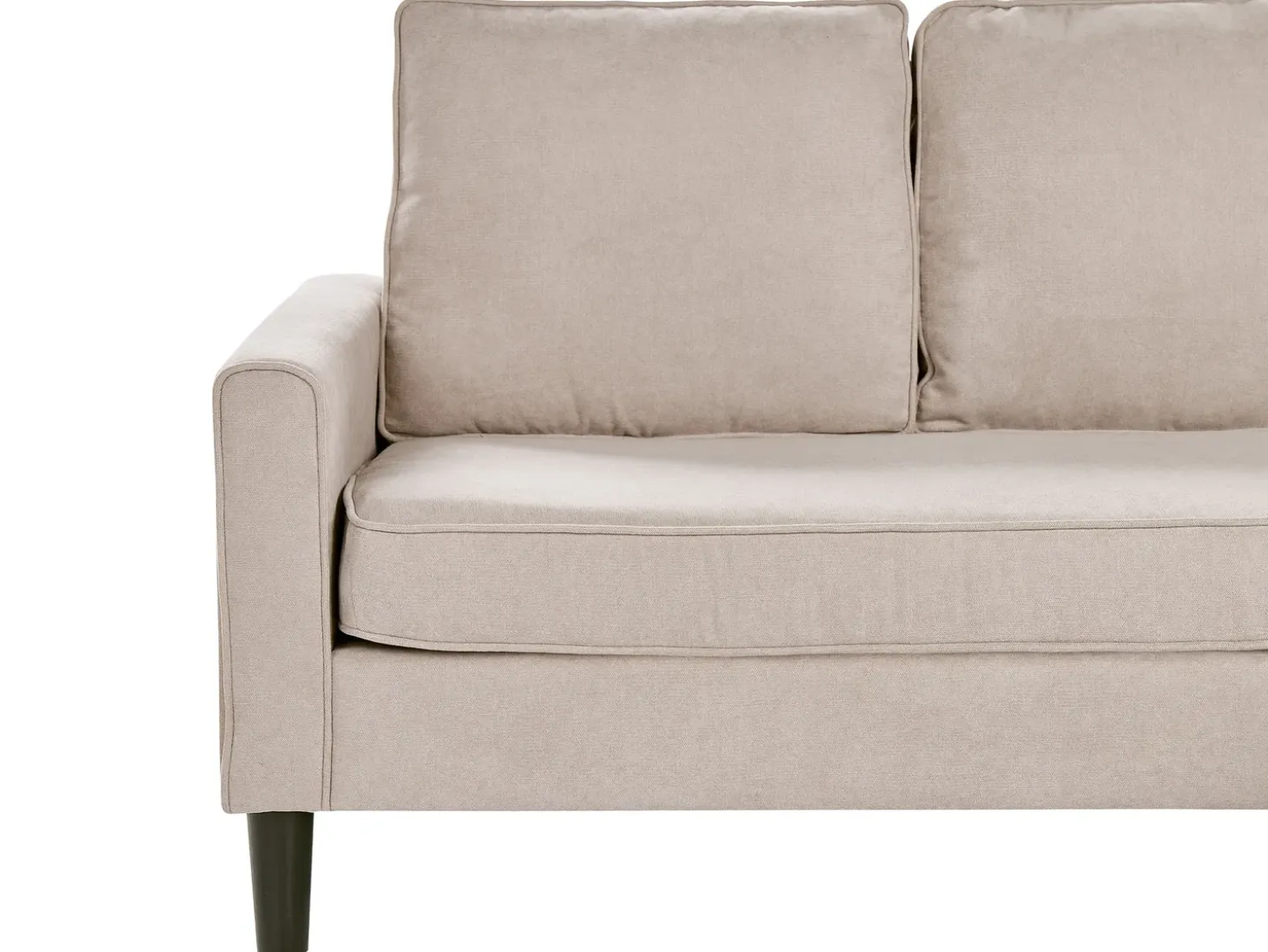 Discount Sofa dla 3 osób AVESTA Beżowy z otomaną Sofy Tapicerowane|Wszystkie Sofy