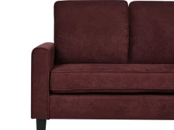Sale Sofa dla 3 osób AVESTA Burgundowy z otomaną Sofy Tapicerowane|Wszystkie Sofy