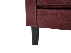 Sale Sofa dla 3 osób AVESTA Burgundowy z otomaną Sofy Tapicerowane|Wszystkie Sofy