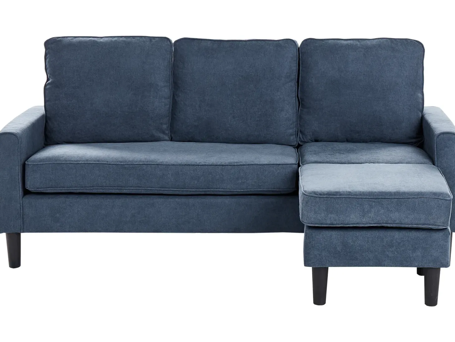 Hot Sofa dla 3 osób AVESTA Ciemnoniebieski z otomaną Sofy Tapicerowane|Wszystkie Sofy