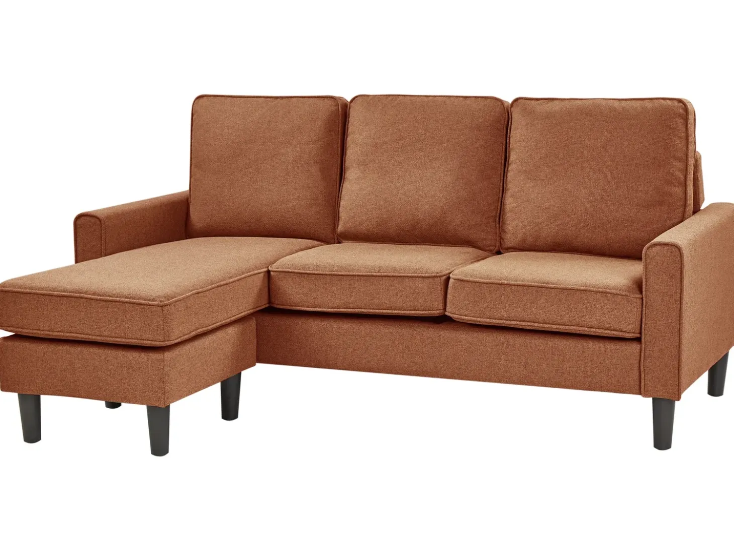 Sale Sofa dla 3 osób AVESTA Złoty brąz z otomaną Sofy Tapicerowane|Wszystkie Sofy