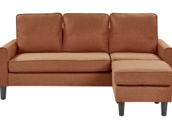 Sale Sofa dla 3 osób AVESTA Złoty brąz z otomaną Sofy Tapicerowane|Wszystkie Sofy
