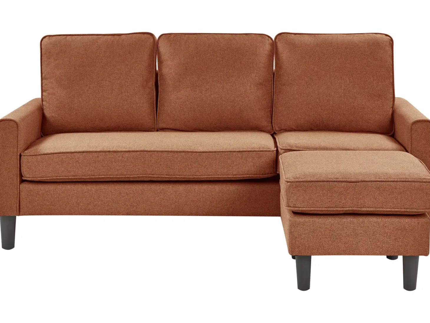 Sale Sofa dla 3 osób AVESTA Złoty brąz z otomaną Sofy Tapicerowane|Wszystkie Sofy