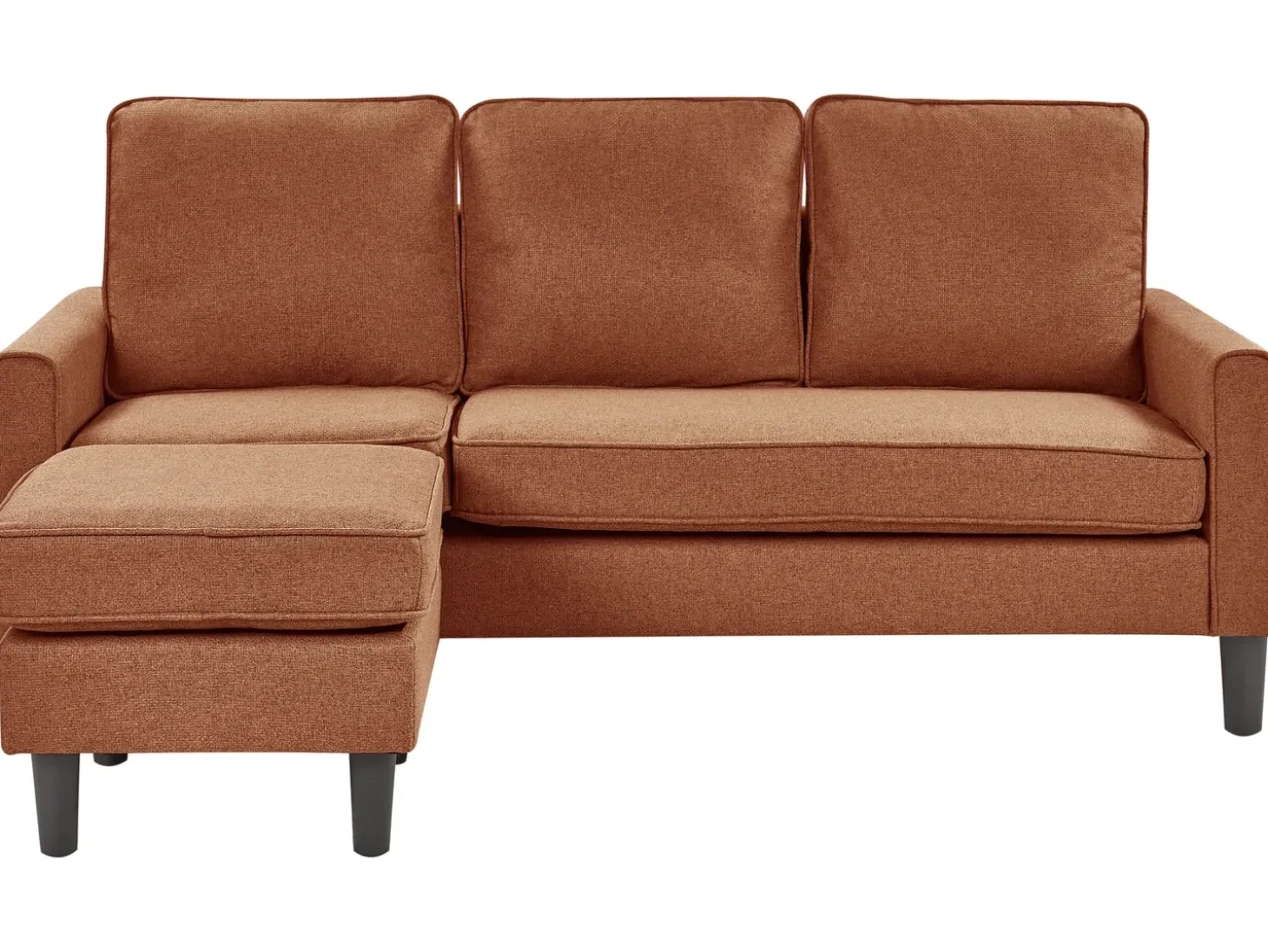 Sale Sofa dla 3 osób AVESTA Złoty brąz z otomaną Sofy Tapicerowane|Wszystkie Sofy