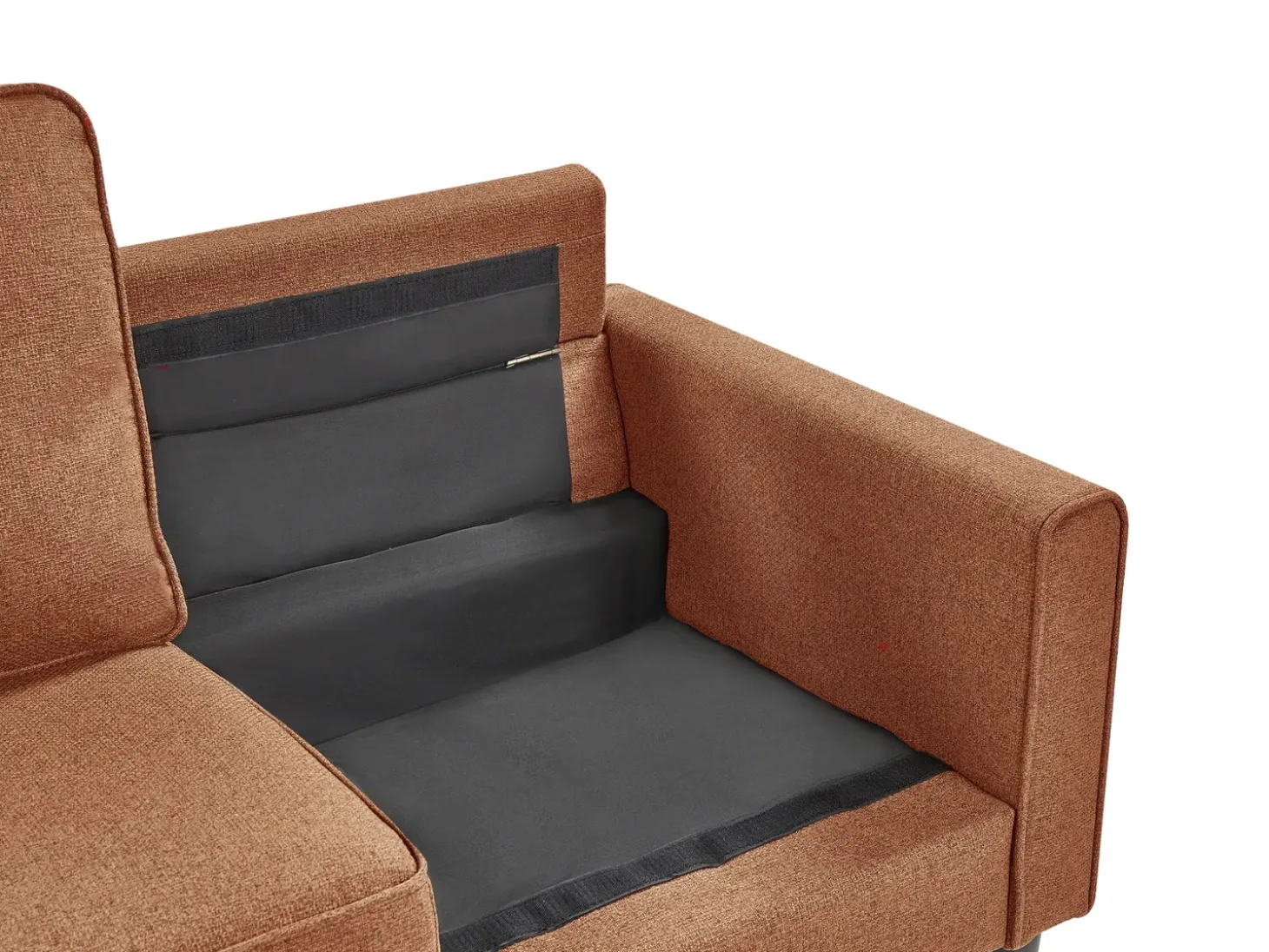 Sale Sofa dla 3 osób AVESTA Złoty brąz z otomaną Sofy Tapicerowane|Wszystkie Sofy
