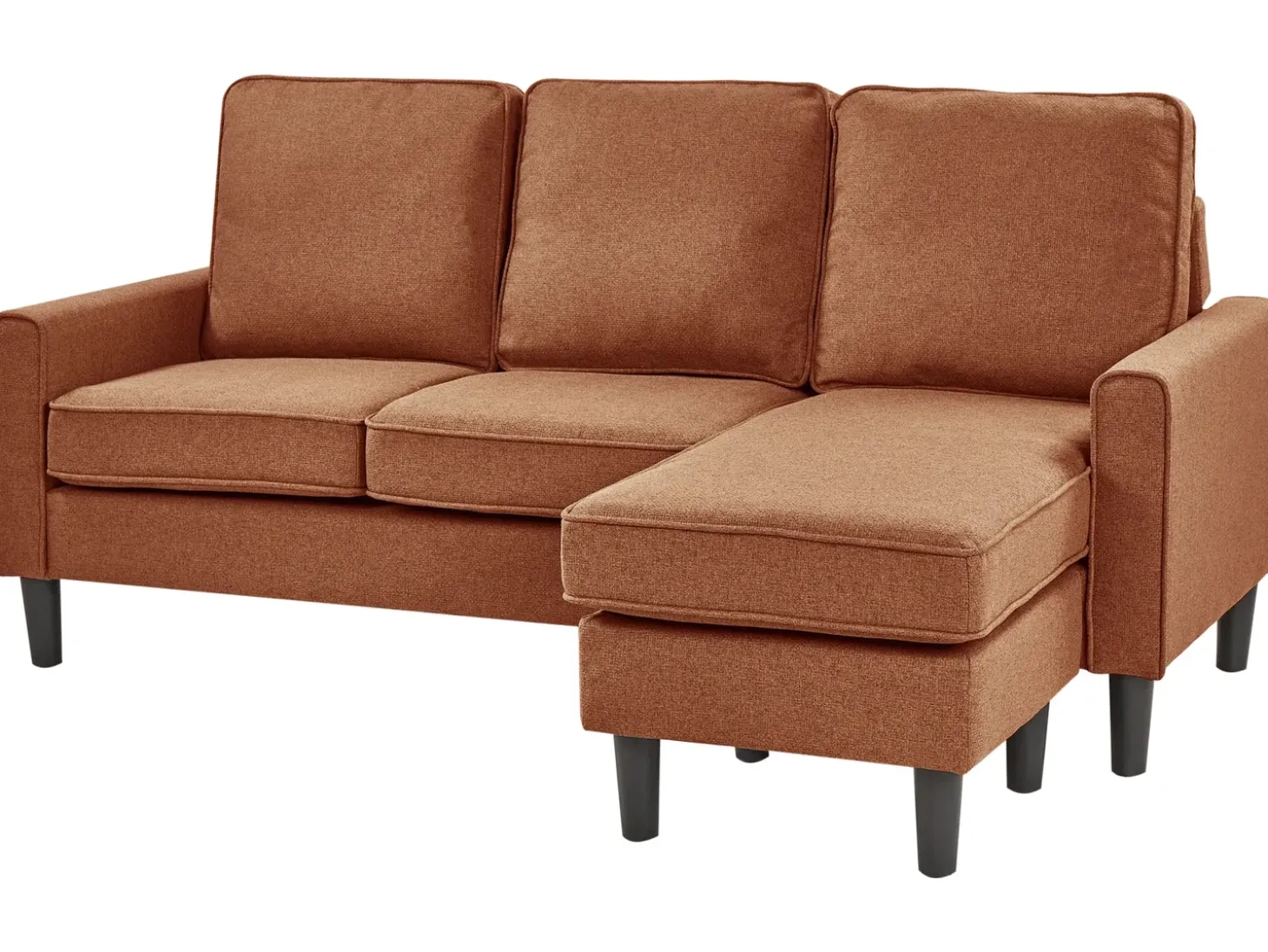 Sale Sofa dla 3 osób AVESTA Złoty brąz z otomaną Sofy Tapicerowane|Wszystkie Sofy