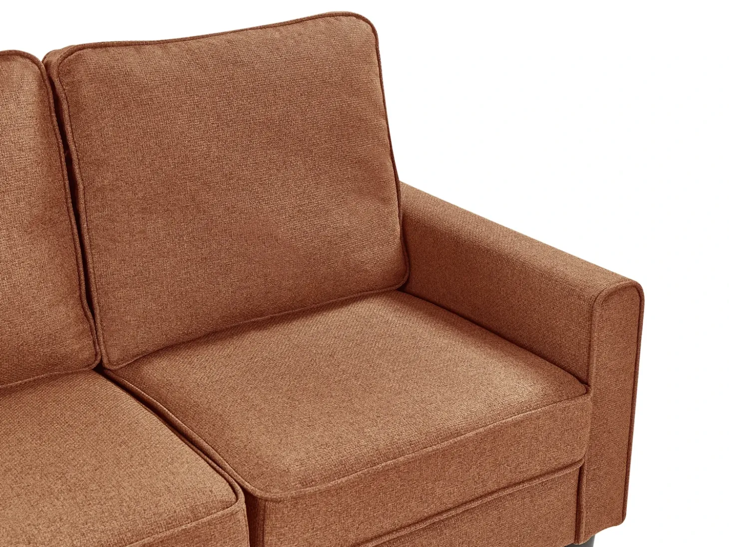 Sale Sofa dla 3 osób AVESTA Złoty brąz z otomaną Sofy Tapicerowane|Wszystkie Sofy